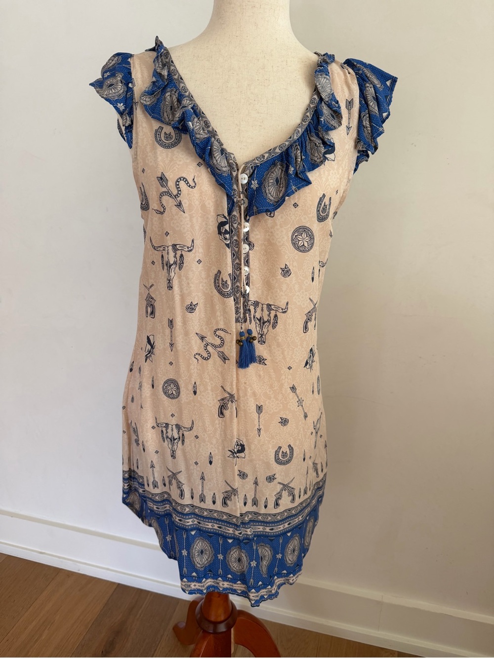 SPELL & The Gypsy Collective Western Coyote backless dress